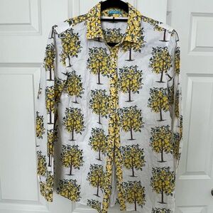J Mclaughlin lemon tree blouse, M